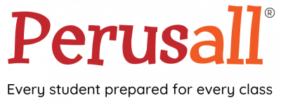 Logo with tagline: Perusall - Every student prepared for every class
